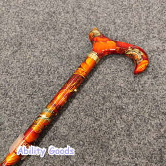 beautiful orange and red autumn patterned stick