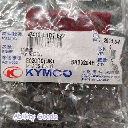 genuine kymco parts certificate attached to bag