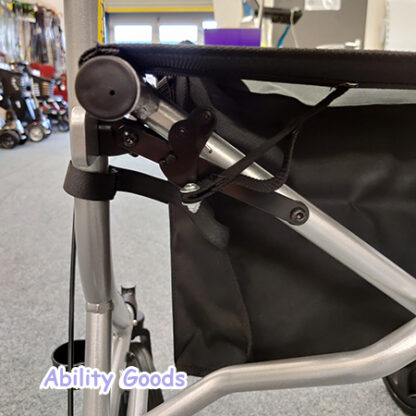 a new seat catch mechanism makes the zoom plus the easiest rollator to fold