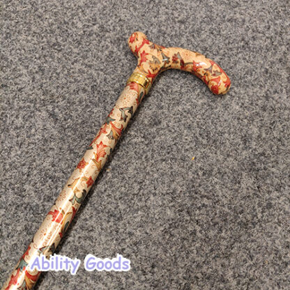 this small and neat walking stick comes in an attractive cream pattern